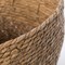 Decorative Round Wicker Woven Rope Storage Blanket Basket with Braided Handles